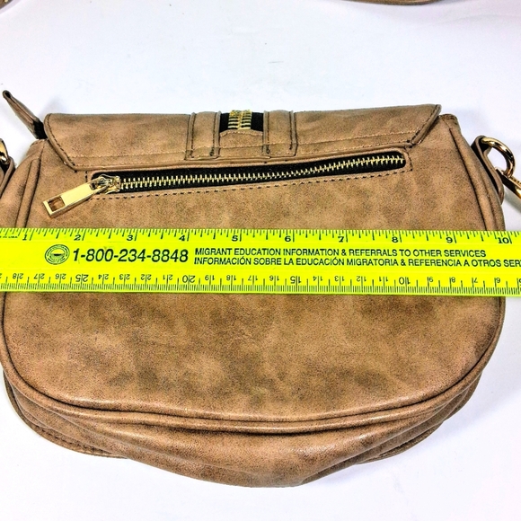 Madison West Brown with Gold Accents Cross Body Bag/Purse - Picture 10 of 10